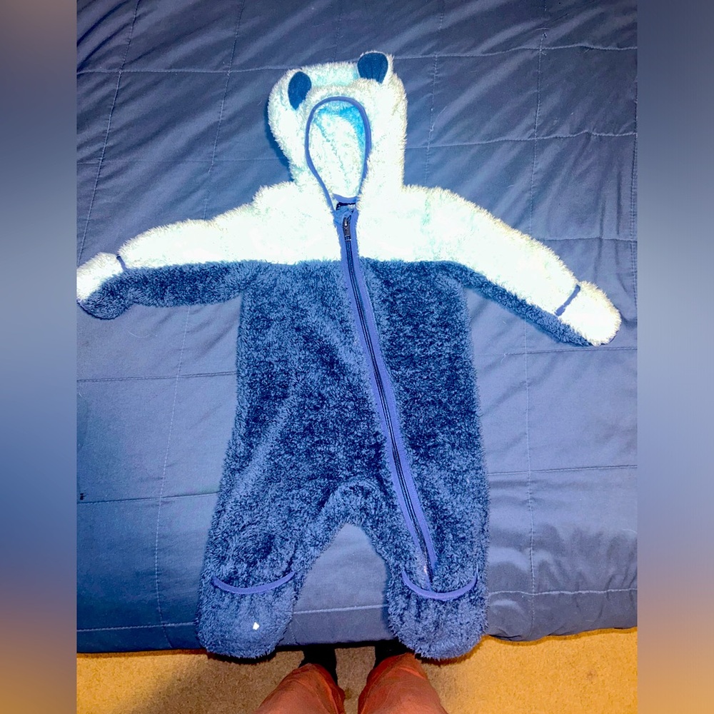 Northface 3-6 month sherpa one piece